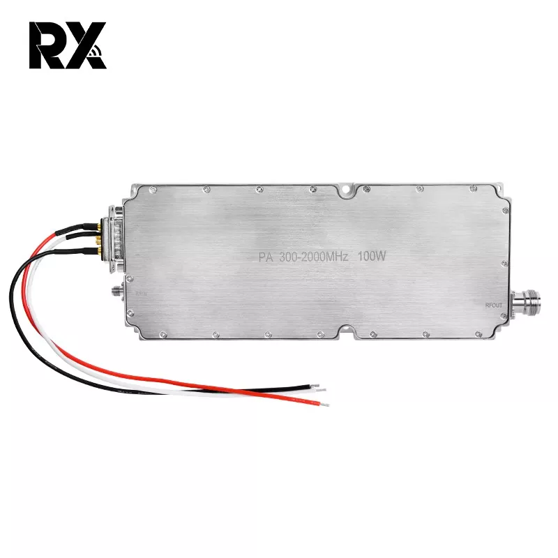 100W RF Potentzia Anplifikadorearen Modulua 300 -2000MHz 32V 8A Irabazi handia
