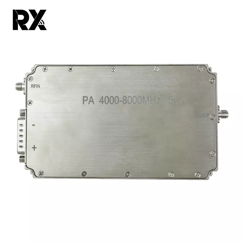 Banda ultrazabaleko C-banda 4-8 GHz 50W potentzia-anplifikadorearen RF sistema